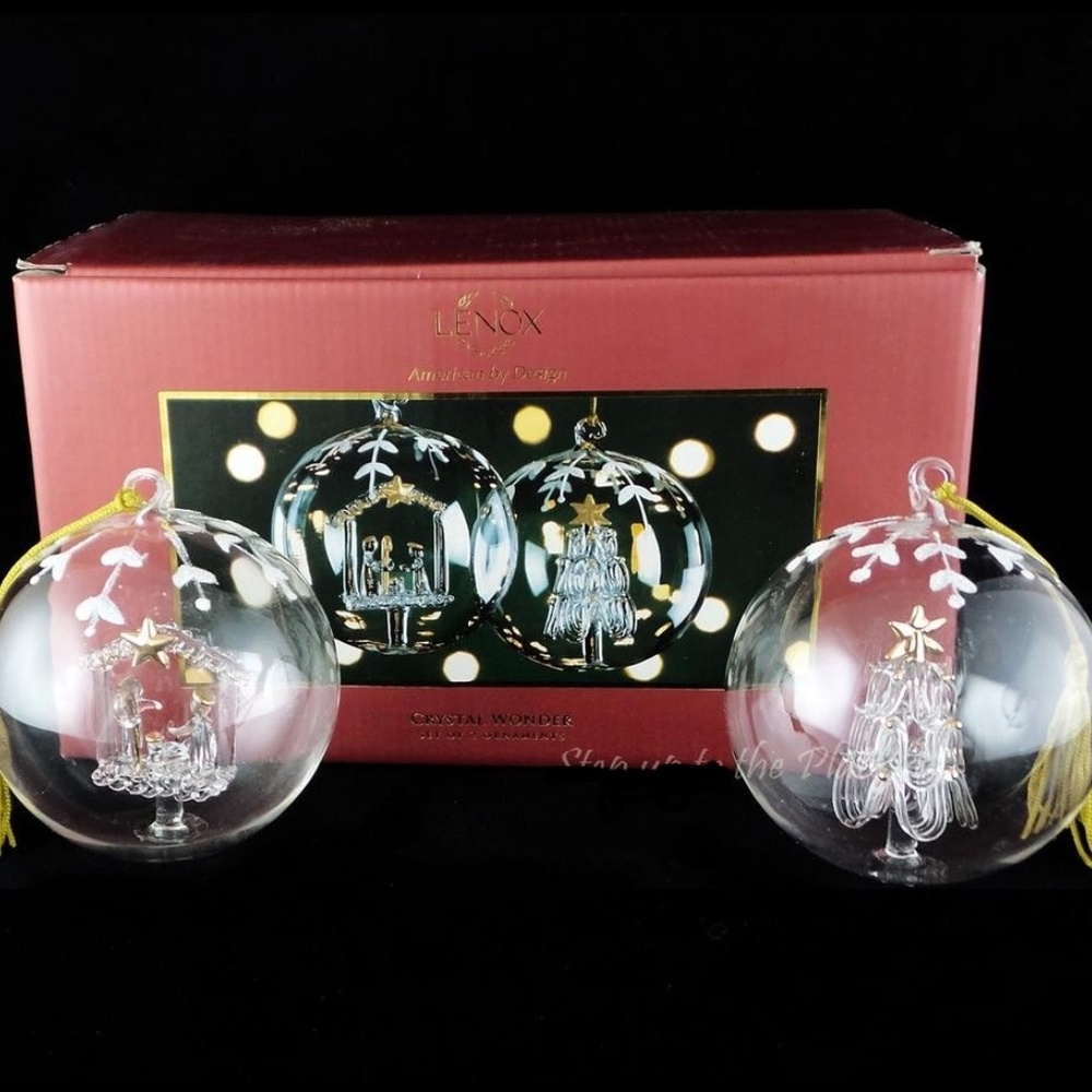 Lenox Crystal Ball Set of 2